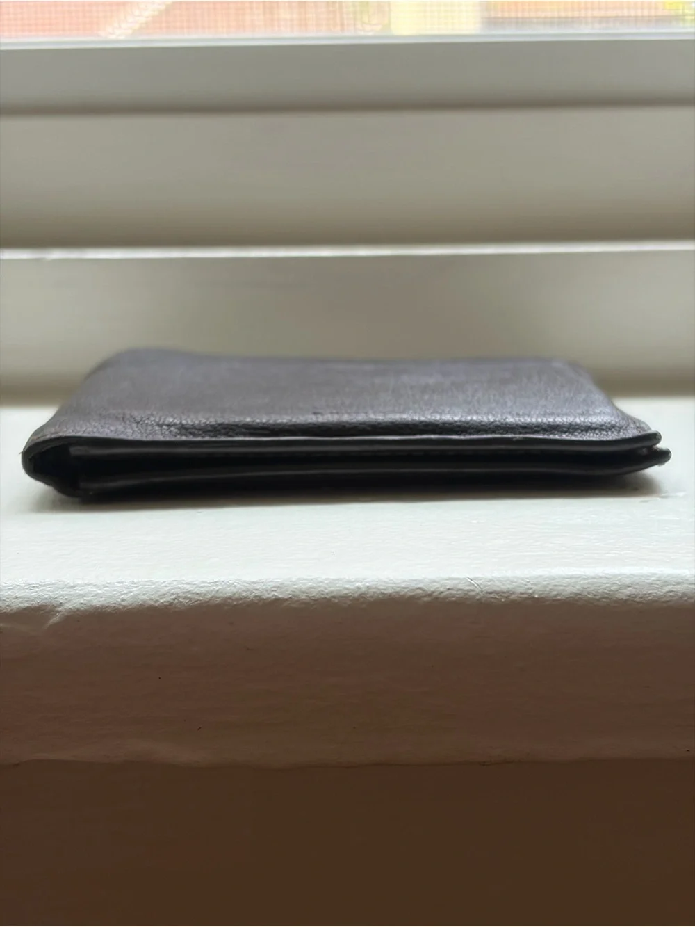Brunello Cucinelli Dark Brown Pebbled Leather Bifold Wallet